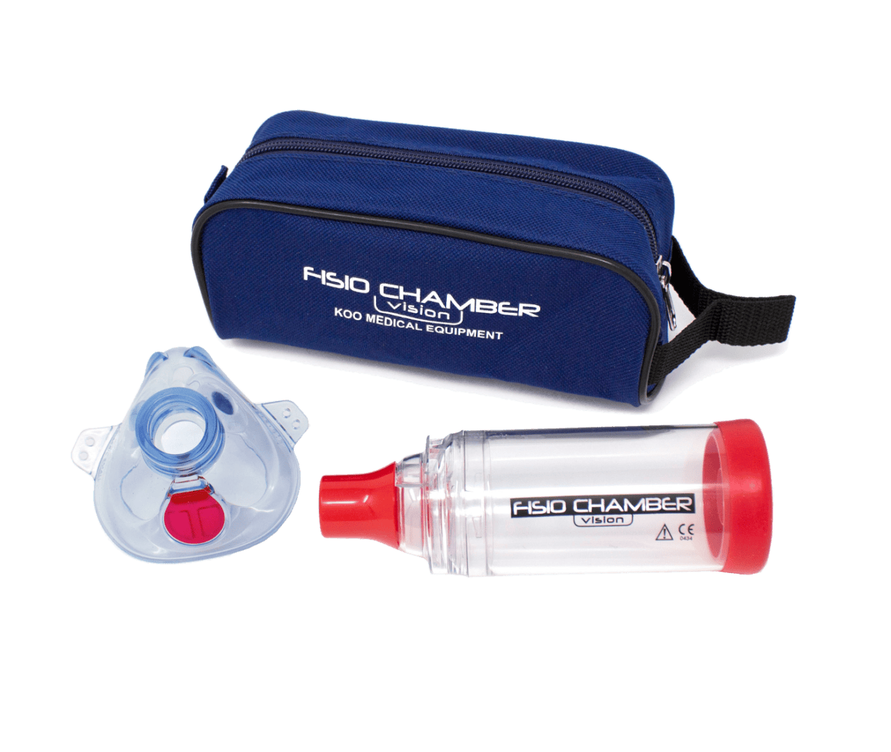 Fisio Chamber spacer with mask and carrying case